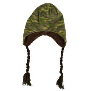 Gorro peruano camuflado con forro polar
