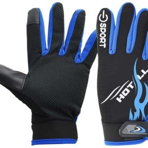 Guante Moto Con Latex 2 Colores Combinados Antideslizante