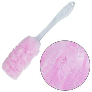 Esponja Baño C/Mango Acrilico Transp 43Cm