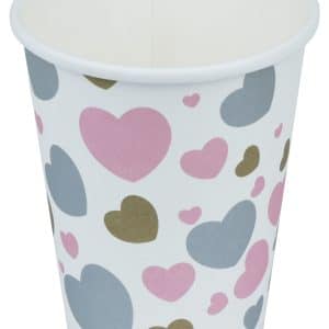 Vasos Descartables X40Uds Papel Dif Diseño Pastel 8X9.6Cm