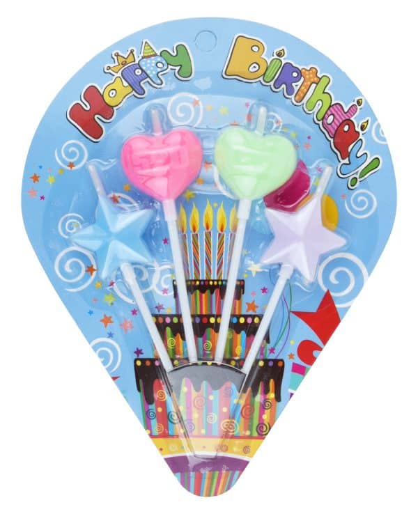 Vela Para Cumpleaños X4Pcs