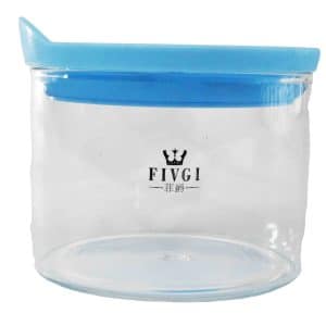 Frasco Vidrio Tapa Color 600Ml 13X12.7X12Cm