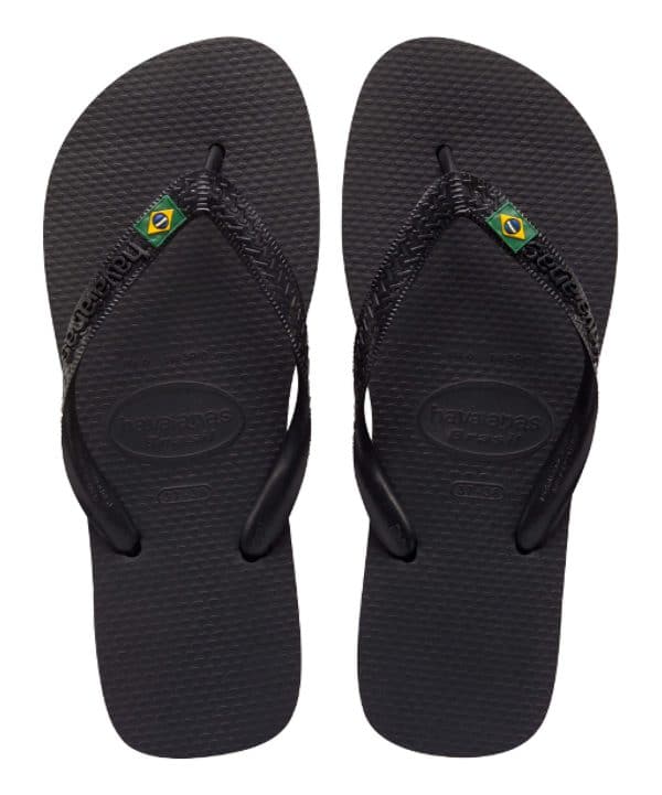 Chinela Top Brasil Negro Unisex Havaianas