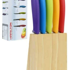 Cuchillo X5Pcs + Soporte