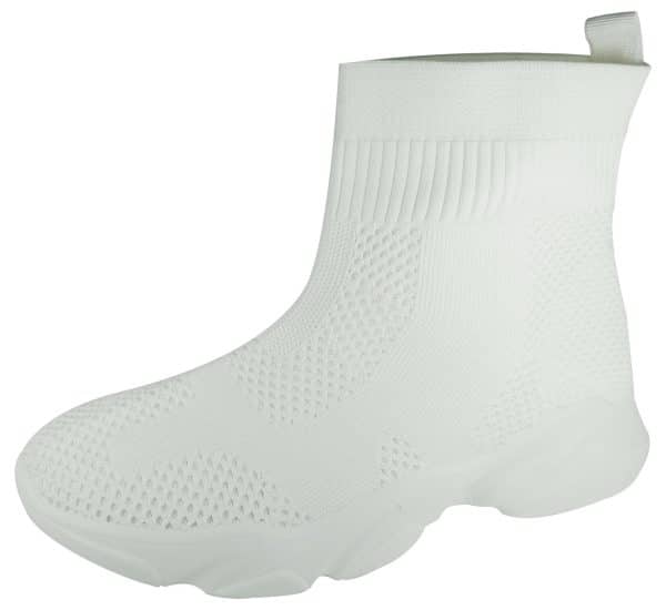 Champion Dama Tipo Bota Tejido Liso Suela Goma Rosa, Blanco O Negro