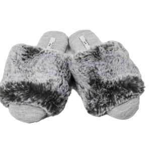 Pantufla Dama Sin Puntera Forrada Con Piel S M L Xl