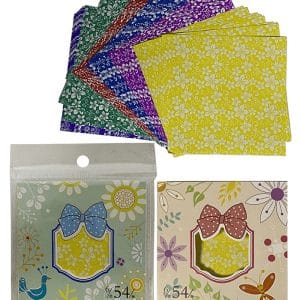 Hojas Decoradas X54Pcs 8X8Cm