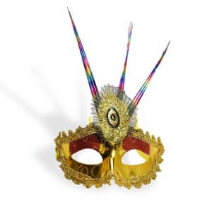 Antifaz C/Pluma 16.5X10X37Cm Diferentes Colores