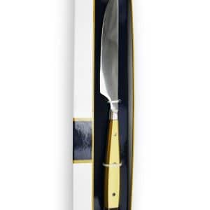 Cuchillo Acero 23Cm Mango Imitacion Madera Caja Color