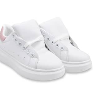 Champion Dama Cuerina Pu Blanco Suela Alta Talles 35 Al 40