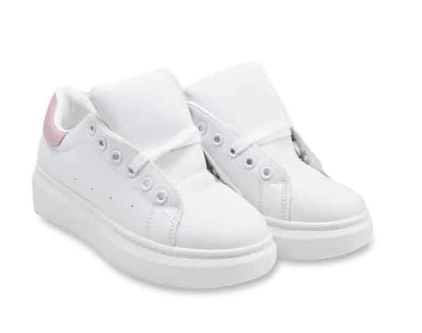 Champion Dama Cuerina Pu Blanco Suela Alta Talles 35 Al 40