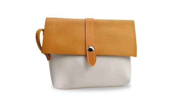 Cartera Cuerina Con Broche 17X14X3Cm 1.3Mt 4 Combinaciones