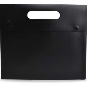 Sobre Escolar Pvc Con 2 Broches Tipo Valija Lisa 32X28Cm 3 Colores