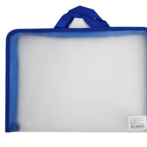 Sobre Pvc Transparente Con Cierre Y Asas 33X23X3Cm 2 Colores