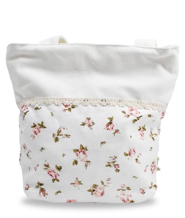 BOLSO TELA LONA TIPO CARTERA CON ASAS 21X16X10CM 24CM 27037
