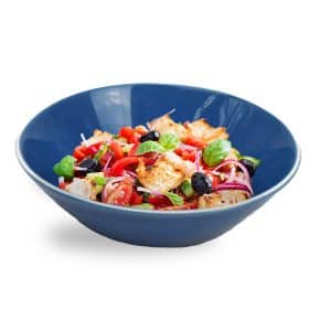 Bowl Ceramica Color Hondo Borde Blanco 14.5X3.5Cm