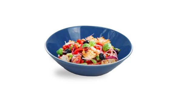 Bowl Ceramica Color Hondo Borde Blanco 14.5X3.5Cm