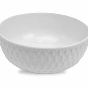 Bowl Ceramica Blanca Labrado