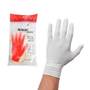 Guantes De Latex Blancos X10Pcs Talles S-M-L En Bolsa