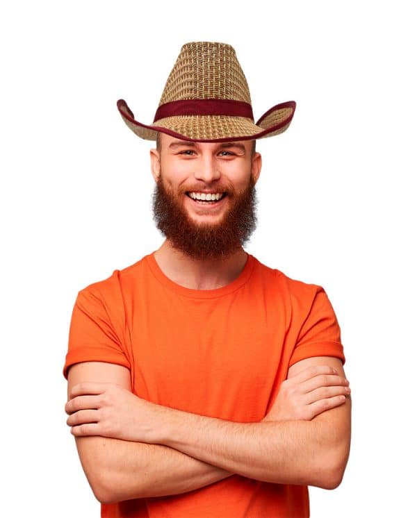 Gorro Cowboy Hombre Paja 4 Colores