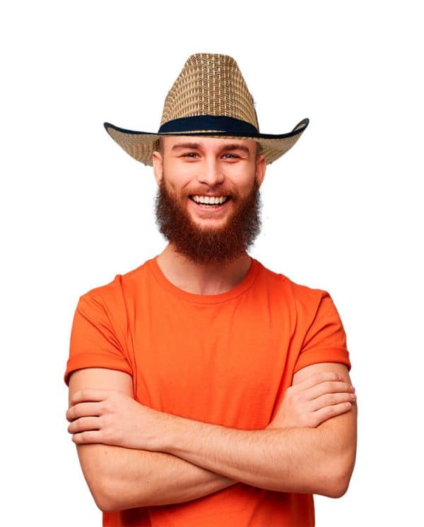 Gorro Cowboy Hombre Paja 4 Colores - Imagen 2