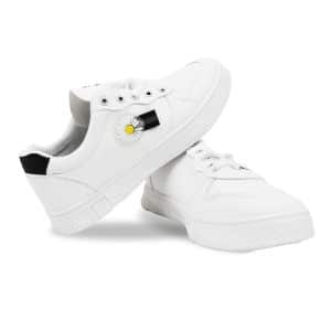 Champion Dama Cuerina Pu Blanco-Color Aplique Flor 36 3 Colores