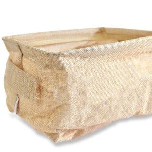 Canasto Tela Semi Rigida Rectangular 20X16X12Cm 4 Diseños
