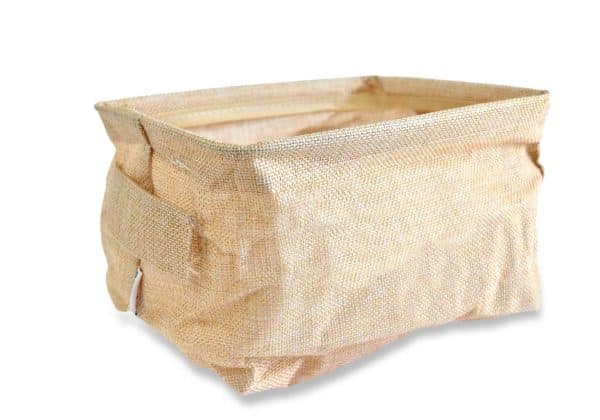 Canasto Tela Semi Rigida Rectangular 20X16X12Cm 4 Diseños