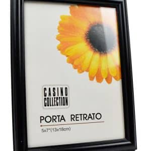 Portarretrato Plastico Imita Madera 20X15X1Cm Para Foto 13X18Cm