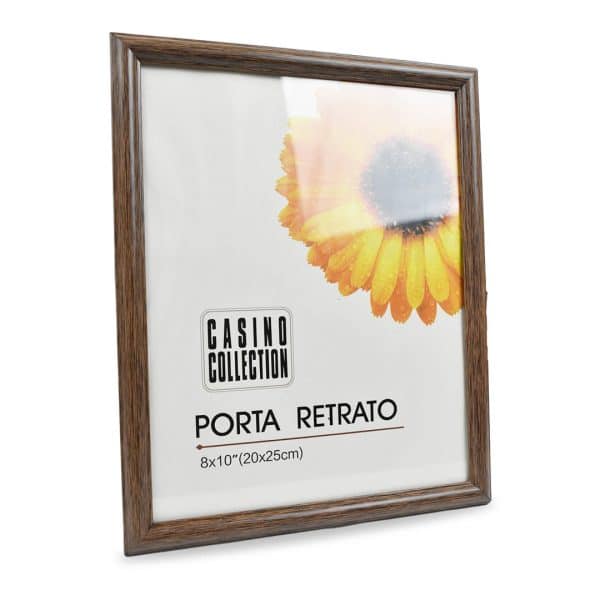 Portarretrato Plastico Imita Madera 28X22.5X1Cm Para Foto 20X25Cm