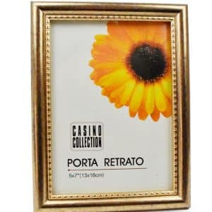 PORTARRETRATO PLASTICO MARCO NEGRO 20.5X15.5X1CM PARA FOTO 13X18CM 26947