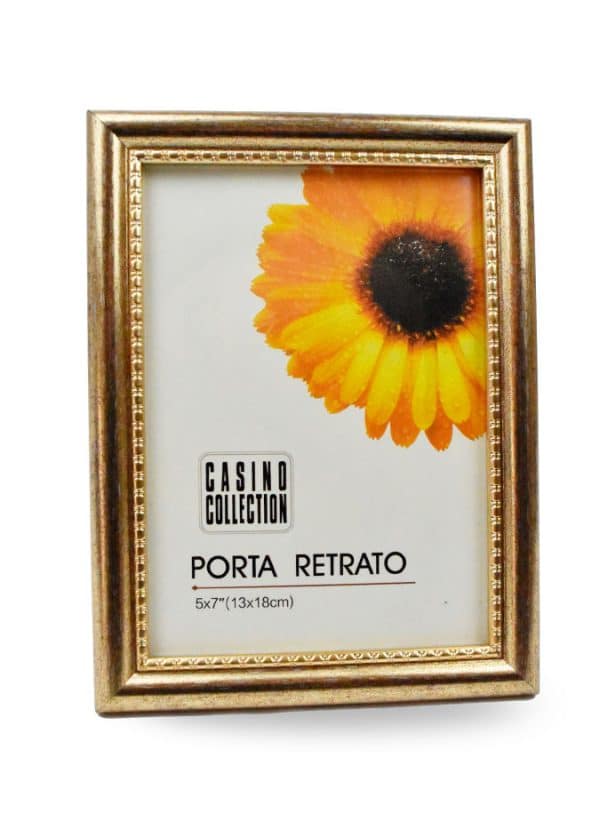 PORTARRETRATO PLASTICO MARCO NEGRO 20.5X15.5X1CM PARA FOTO 13X18CM 26947