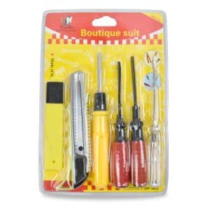 Set Herramientas 6Pcs 4 Destornilladores + Trinchetas 25.5X17Cm