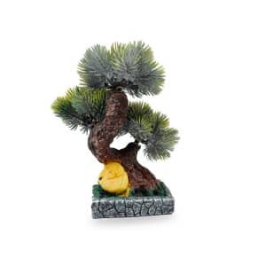 Planta Artificial Con Maceta Ceramica Bonsai 22X11X8.5Cm 2 Colores