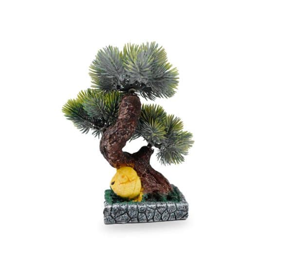 Planta Artificial Con Maceta Ceramica Bonsai 22X11X8.5Cm 2 Colores