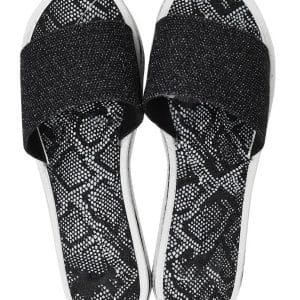 Chinela Dama Con Brillo Sandalia 3 Colores