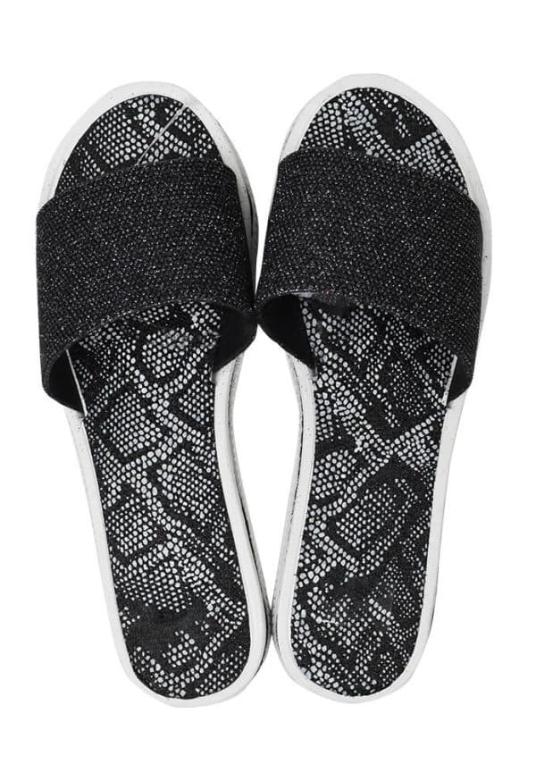 Chinela Dama Con Brillo Sandalia 3 Colores