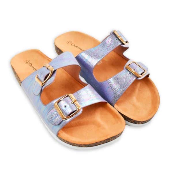 Sandalia Dama Cuerina Rainbow 2 Hebillas - Imagen 2