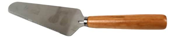 Espatula Metal Para Torta Mango Madera 27Cm Blister
