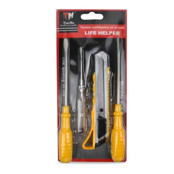 Set Herramientas 4Pcs Destornillador X3 + Trinceta