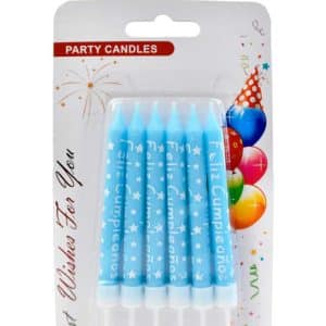 Vela Para Cumpleaños X6Pcs