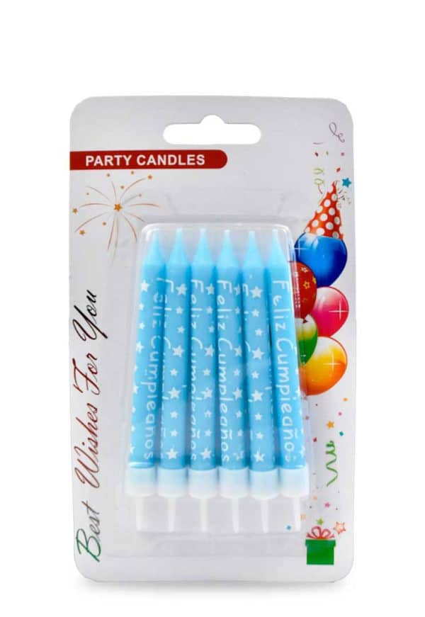 Vela Para Cumpleaños X6Pcs