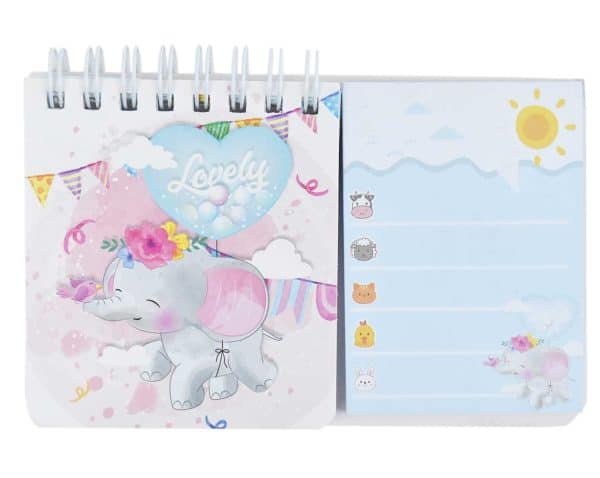 Libreta Para Apuntes 2 En 1 Con Espiral 50Pag+50Pag 13.5X8.5X0.5Cm Diferentes Diseños - Imagen 2