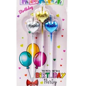 Vela Para Cumpleaños X3Pcs