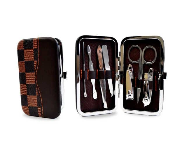 Set Manicura 7Pcs En Estuche Cuerina 11X6X1Cm 5 Diseños