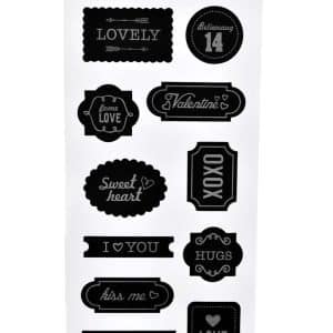 Sticker Adhesivo Tipo Pizarra X3 Plachas 21.5X10Cm Para Escribir Con Tiza 5 Diseños