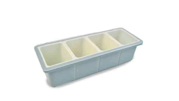 Especiero Plastico Con 4 Reparticiones 29X10.5X7Cm