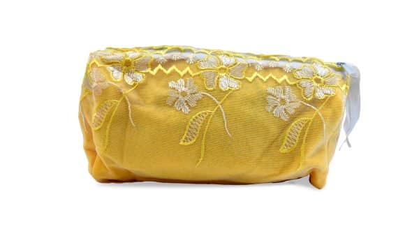 Cosmetiquero De Tela Tipo Bolsa Con Cierre 20 X 14 X 5 Cm