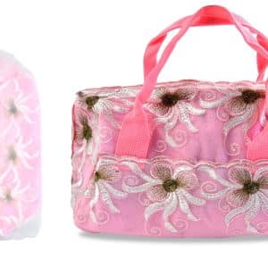 Cosmetiquero De Tela Tipo Bolsa 25 X 12 X 10 Cm
