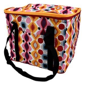 BOLSO TERMICO TIPO CONSERVADORA PLEGABLE ESTAMPADO 30X25X25CM 3 COLORES 27755